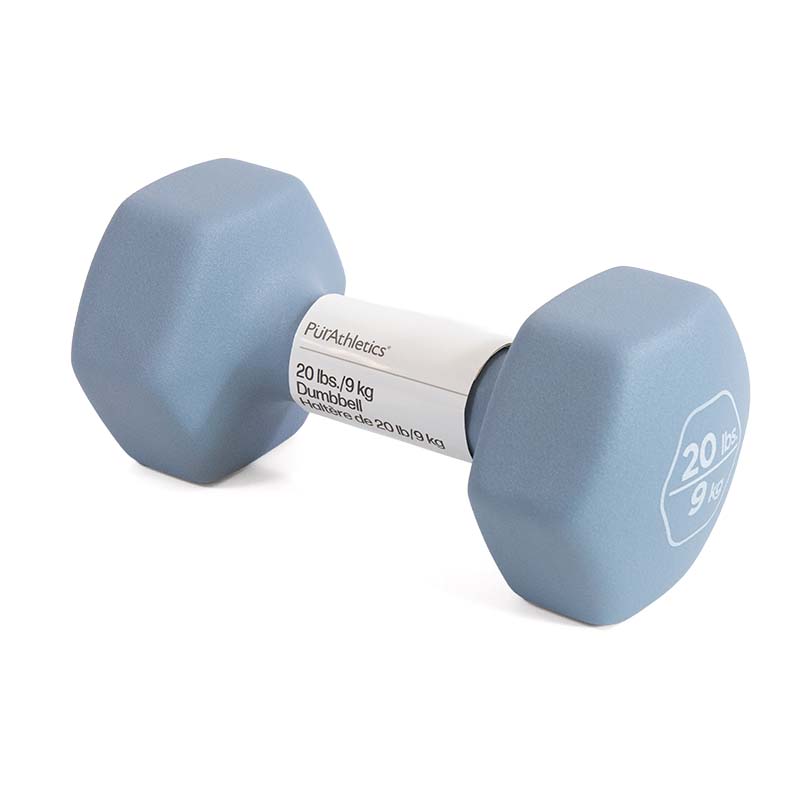 20 lbs/9 kg Dumbbell Arona with Label
