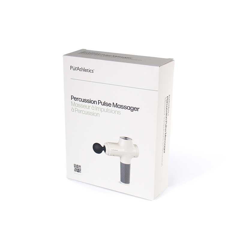 Percussion Pulse Massager-White inside a box