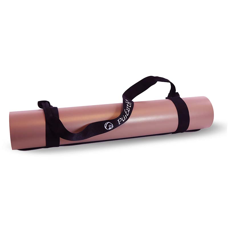 Natural Rubber Yoga Mat and Strap Natural Rubber Yoga Mat and Strap on a white background